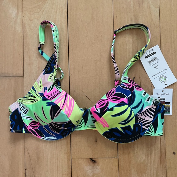 SWIM | Colorful Bikini Swim Top - Picture 1 of 5